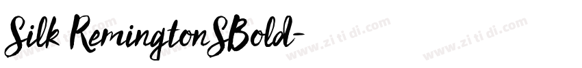 Silk RemingtonSBold字体转换